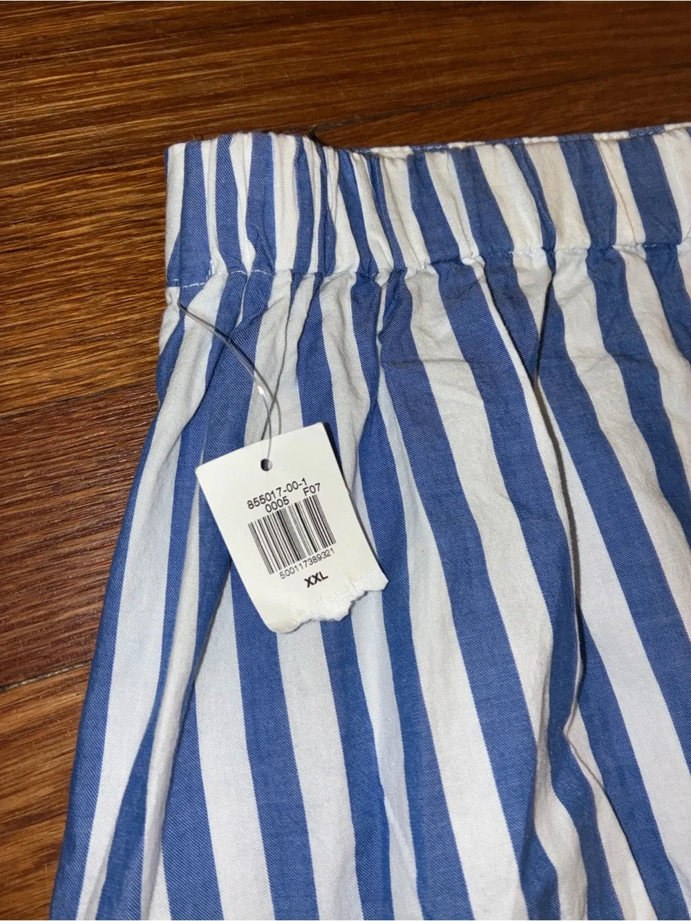 NWT Old Navy Dropped-Waist Midi Skirt XXL blue white vertical stripes plus size